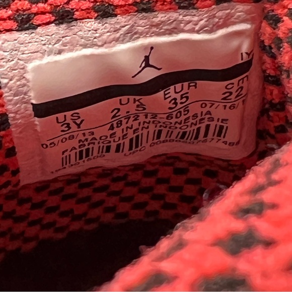 Nike air Jordan retro 10 fusion red Youth Size 3 - Picture 16 of 16